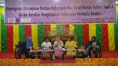 NGO Perempuan Gelar Diskusi dan Seminar Penanganan Perempuan Korban Kekerasan