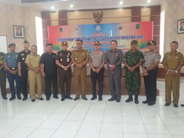 Bupati Rohil Kukuhkan Tim Saber Pungli