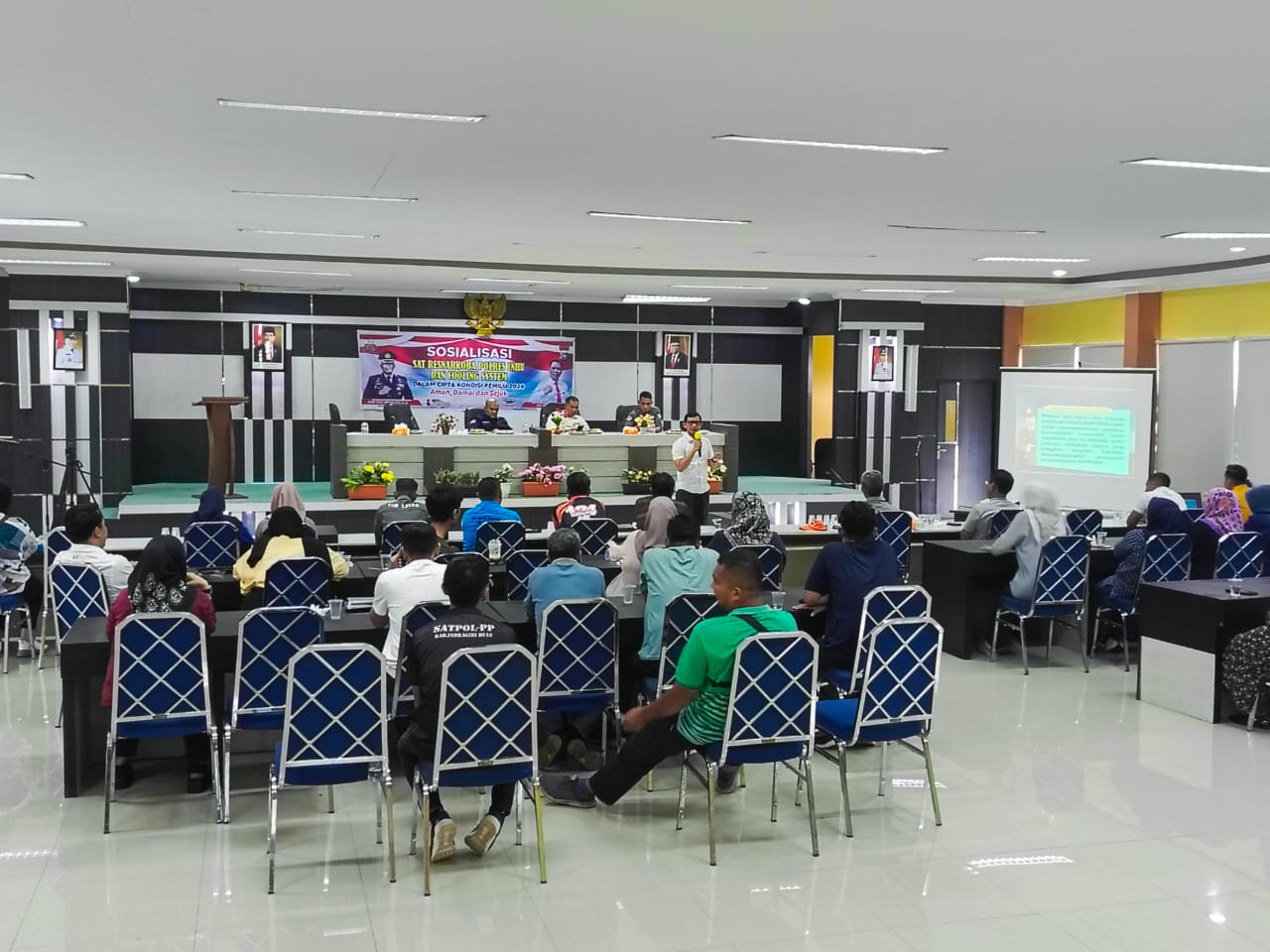 Satres Narkoba Ajak ASN dan Honorer Disnaker Inhu Sukseskan Pemilu 2024