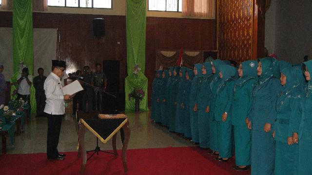 Wako Dumai Lantik Kepengurusan TP PKK