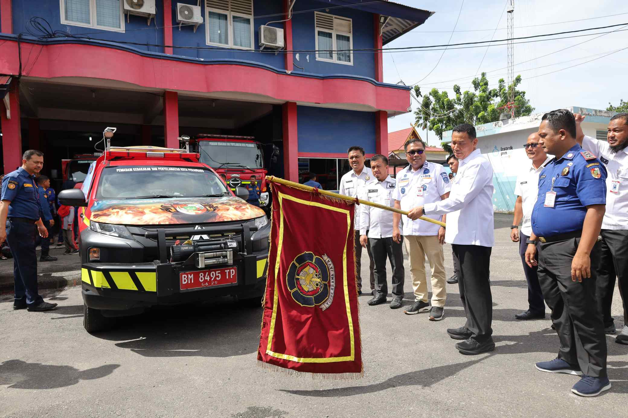 Pastikan Penanganan Cepat, Wawako Pekanbaru Launching Nomor Pengaduan Damkar
