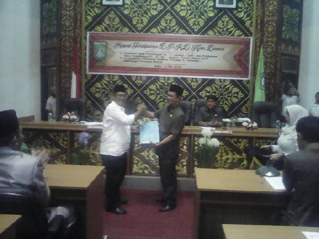 DPRD DUmai Gelar Rapat Paripurna