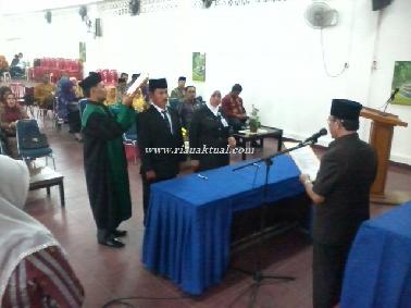 SMPN 36 dan SMPN 5 Pekanbaru Dijabat Kepala Sekolah Baru