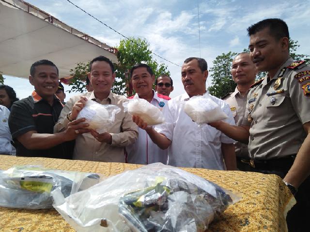 Shabu Bernilai Milyaran Rupiah Dimusnahkan