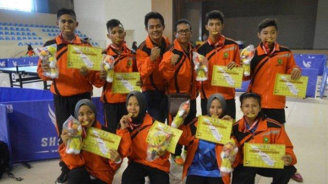 Tenis Meja dan Lapangan Sumbang Empat Emas