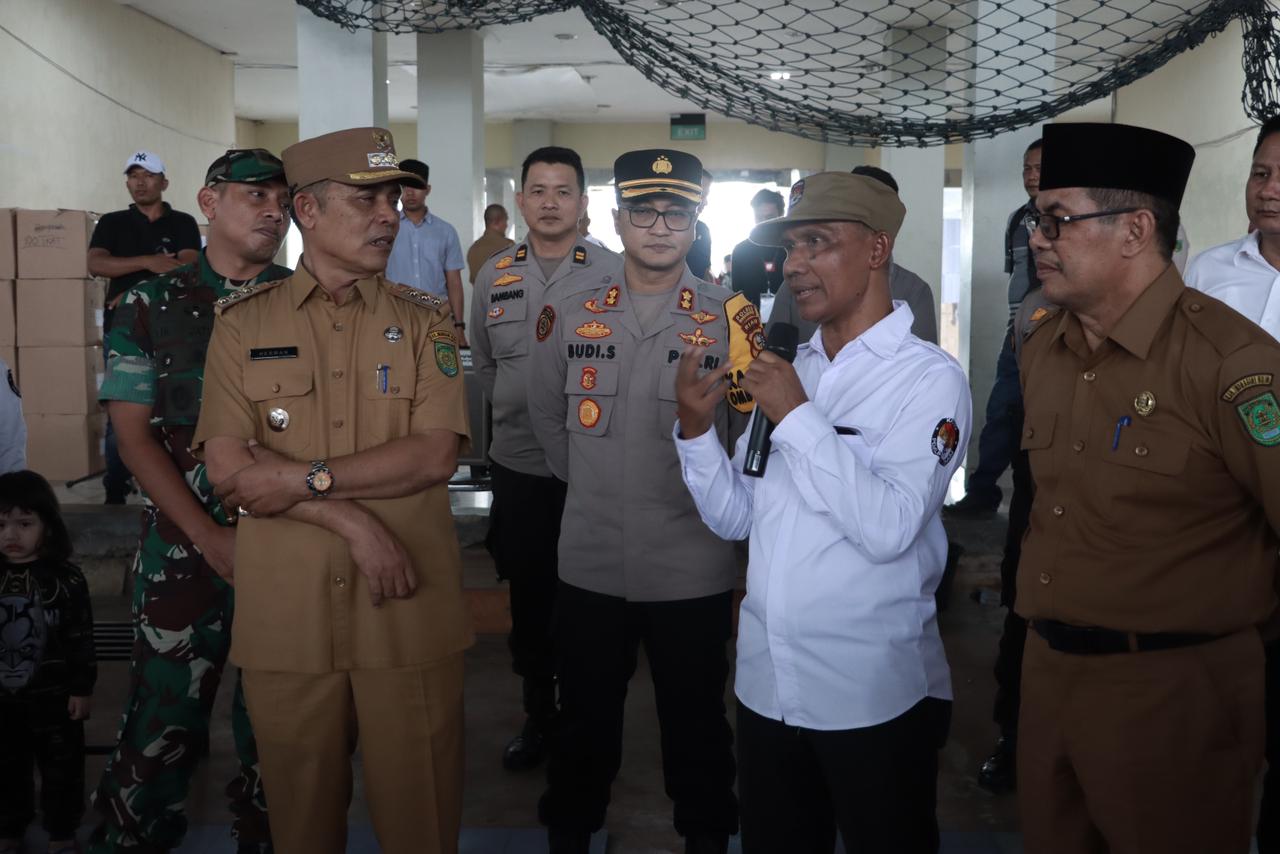 Kapolres Inhil Kawal Ketat Pelipatan Surat Suara Pemilu