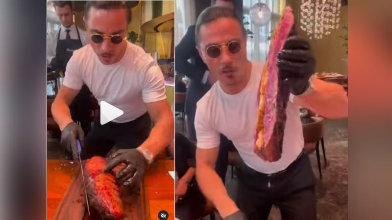 Duh! Hidangkan Steak Mentah, Salt Bae Banjir Kritik dari Netizen