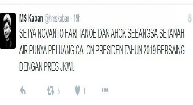 Trio 'Sebangsa Setanah Air' Siap Tantang Jokowi di Pilpres