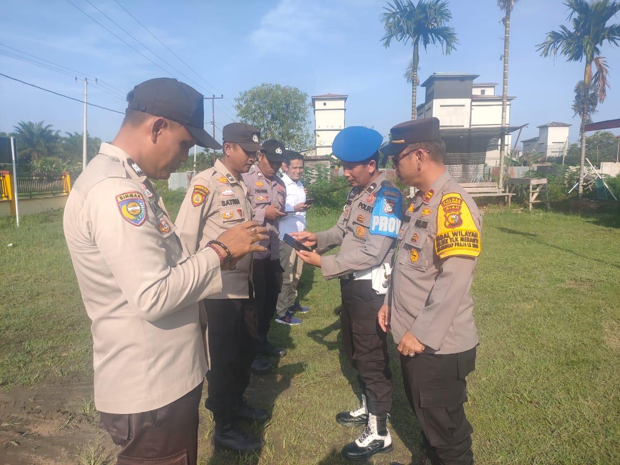 Anggota Polsek Teluk Meranti Bersih dari Judi Online