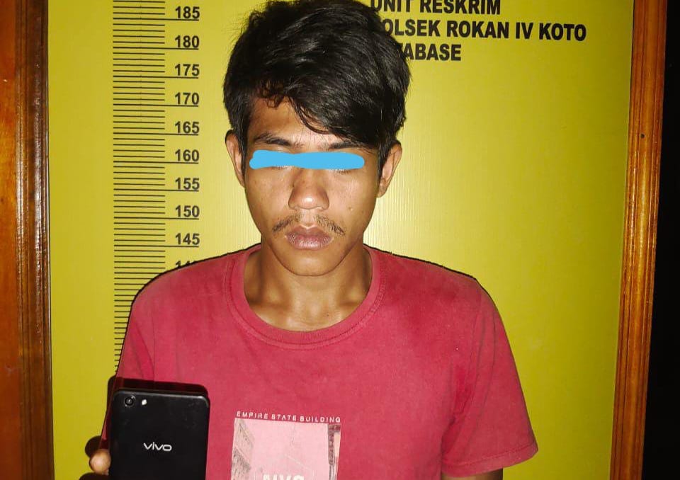 Maling Handphone Seorang PNS, Pemuda Di Rohul Masuk Jeruji Besi