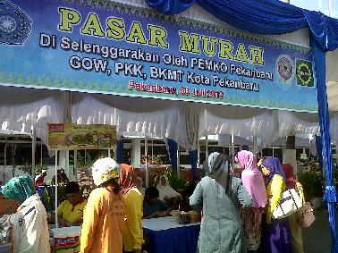 Pasar Murah Pemko Pekanbaru di Serbu Warga