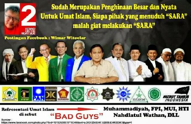 Wimar Witoelar, Pendukung Jokowi Yang Sudah Hina Islam