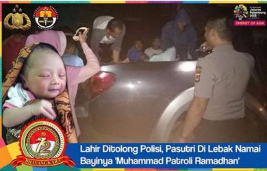 Kisah Polisi Bantu Ibu Melahirkan di Lebak-Banten, Bayi Diberi Nama “Patroli Ramadhan”
