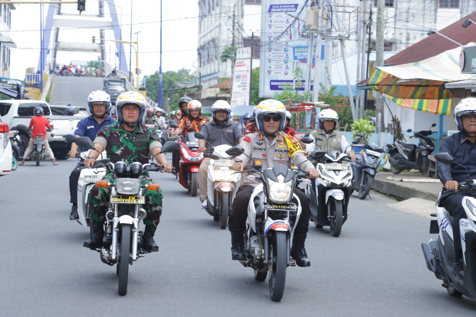 Deklarasi Tertib Berlalu Lintas Pemilu Damai 2024 di Polres Inhu Khidmat