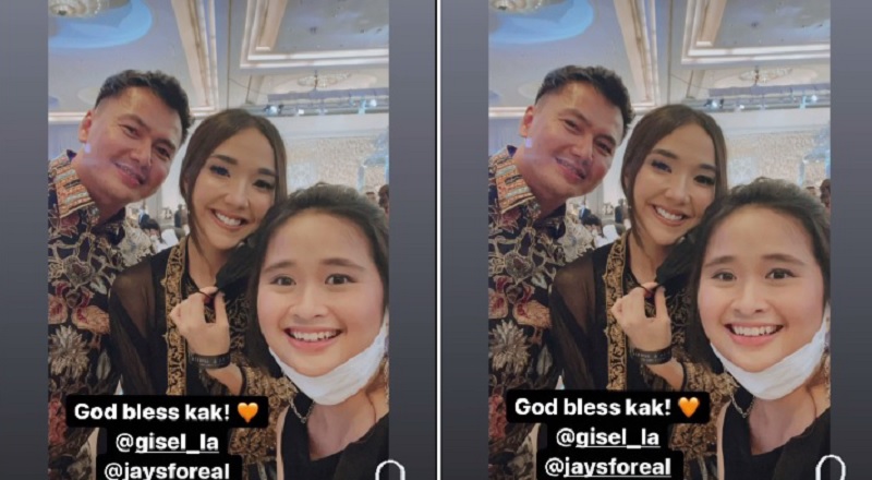 Di Pernikahan Aurel, Intip Gaya Gisel Pakai Busana Hitam Transparan