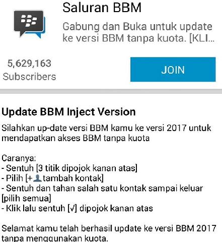 Dapat Ajakan Saluran BBM, Terima atau Tolak?