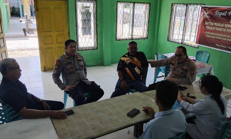 Kapolsek Minas Pimpin Silaturahmi Kamtibmas, Jaga Kondusivitas Jelang Pilkada 2024 di Kelurahan Minas Jaya