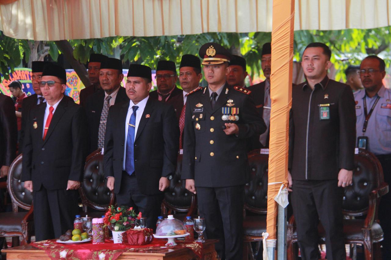 Kapolres Bengkalis Hadiri Upacara HUT ke-79 TNI di Makodim 0303/Bengkalis