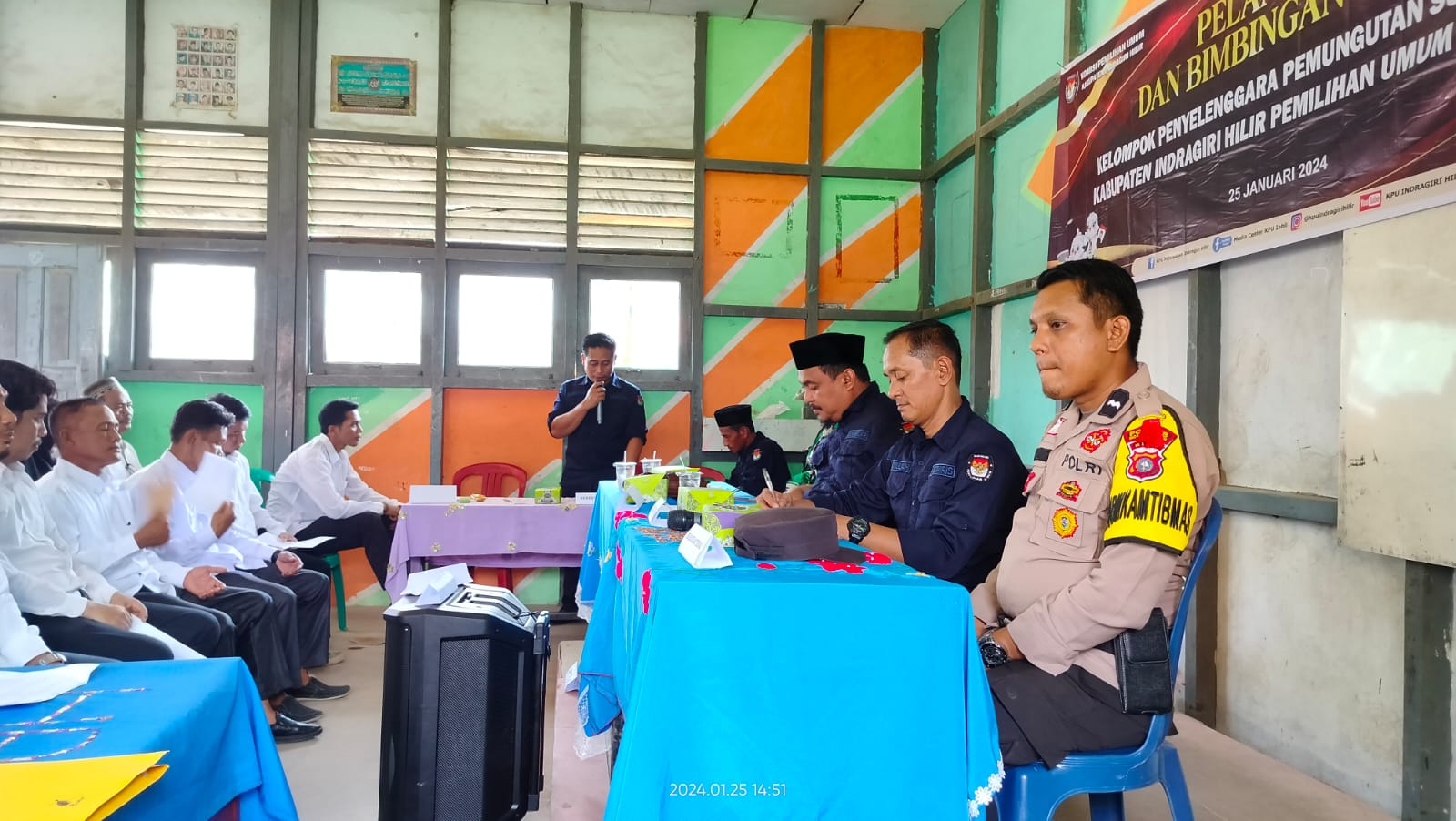 Aipda Ruki Sampaikan KPPS Ujung Tombak Terciptanya Pemilu Damai 2024