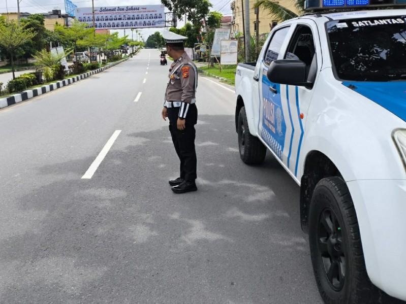 Satlantas Polres Kuansing Patroli Siang Antisipasi Daerah Rawan Jelang Pilkada 2024