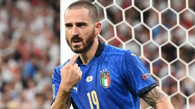 Dua Rekor Sekaligus Diukir Bek Timnas Italia Leonardo Bonucci