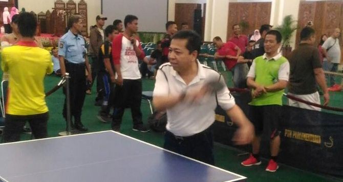 Setya Novanto Sudah Semakin Bugar, Habis dari Bali Lanjut Main Tenis Meja