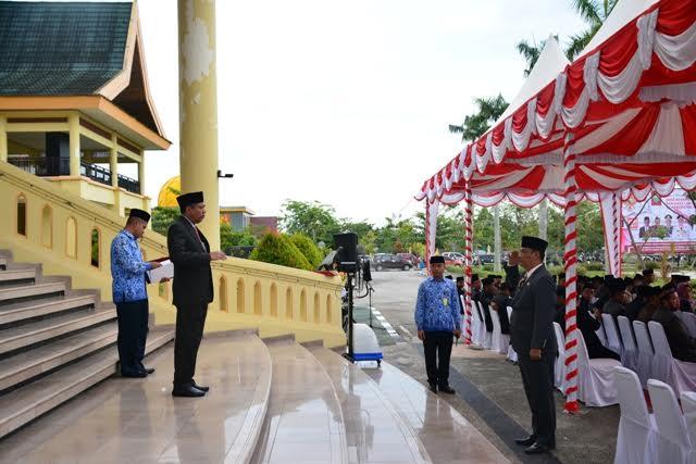 Sekda Pimpin Upacara Harkitnas dan Hari Pancasila