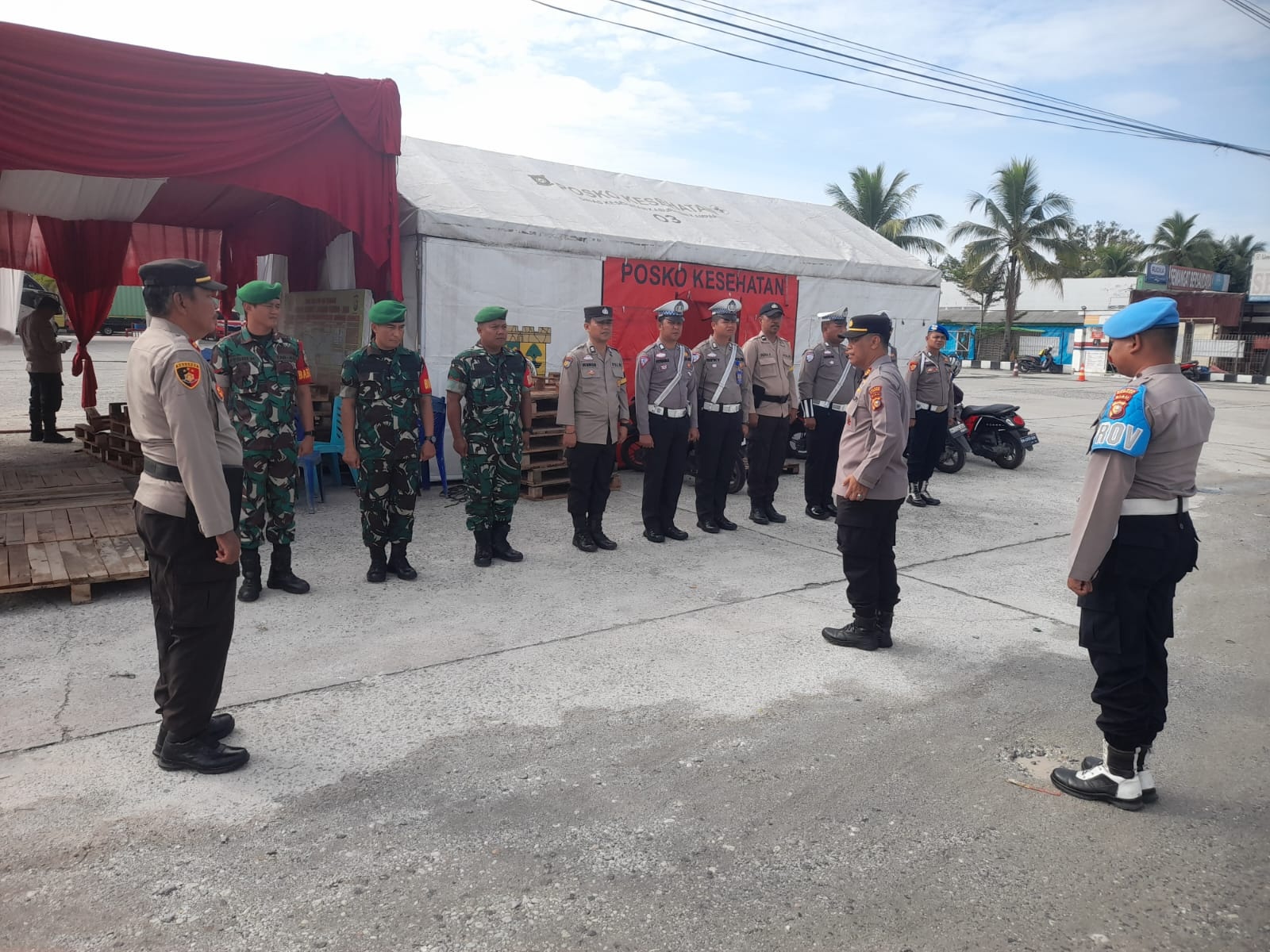 Polsek Tambang Gelar Apel Pos Pengamanan Natal 2024 dan Tahun Baru 2025