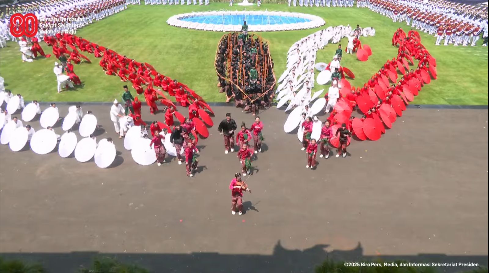 Tarian Pacu Jalur dari Kuansing Meriahkan HUT ke-80 RI di Istana Negara, Presiden Prabowo Ikut Bergoyang