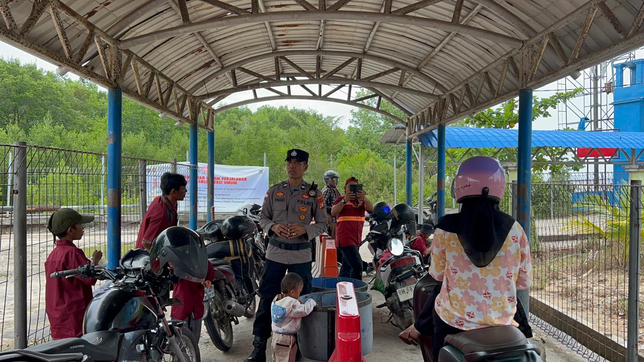 Polsek Rupat Gencarkan Cooling System di Pelabuhan Roro Tanjung Kapal Jelang Pilkada Serentak 2024