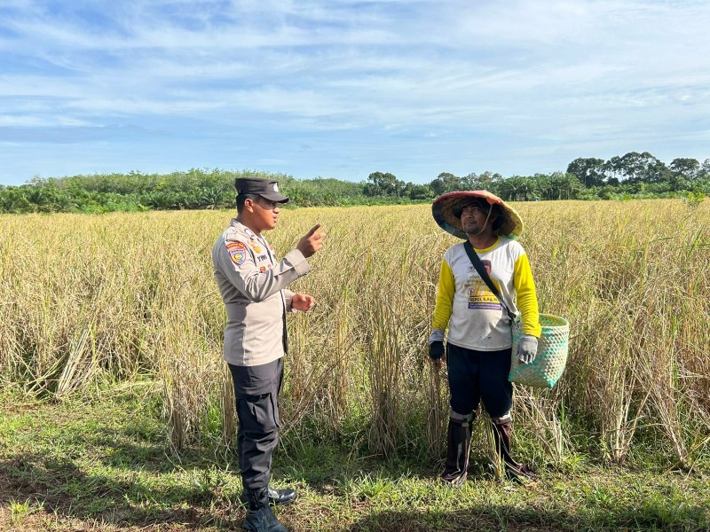 Polsek Tambang Dorong Ketahanan Pangan Bergizi di Desa Sungai Tambang