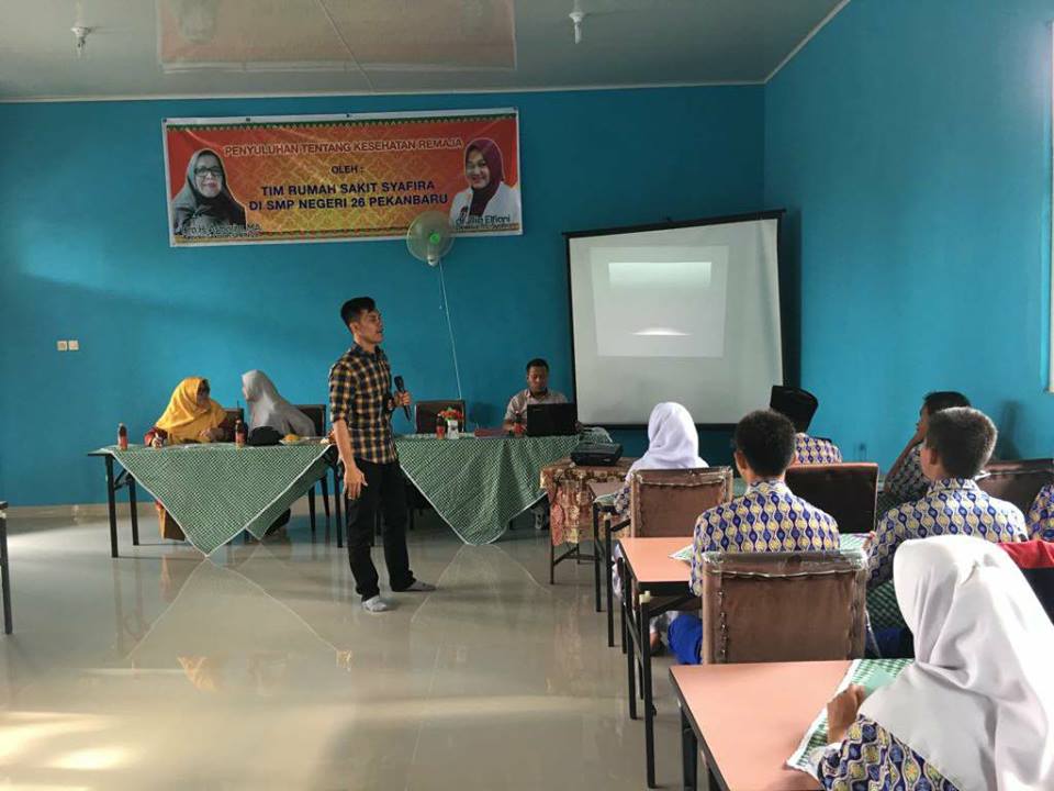 Polsek Tenayan Raya Sosialisasi Anti Narkoba di Kalangan Pelajar SMP