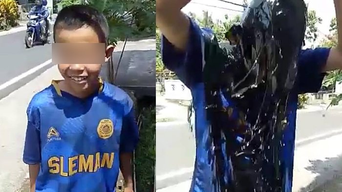 Viral Anak Yatim Piatu Dihukum Siram Oli Bekas Gegara Kepergok Curi Onderdil Bengkel, Netizen Geram!
