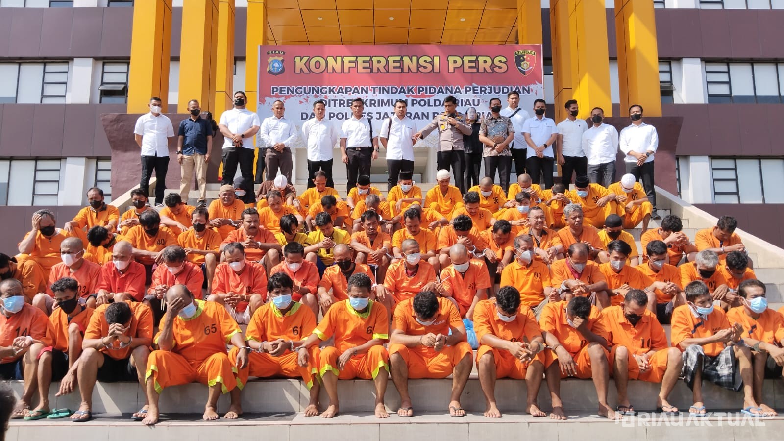 Polda Riau Ungkap 145 Kasus Judi, 228 Pelaku Diamankan