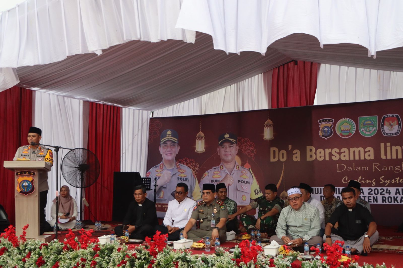 OMP-LK24: Doa Bersama Lintas Agama Demi Pilkada Damai di Rokan Hulu