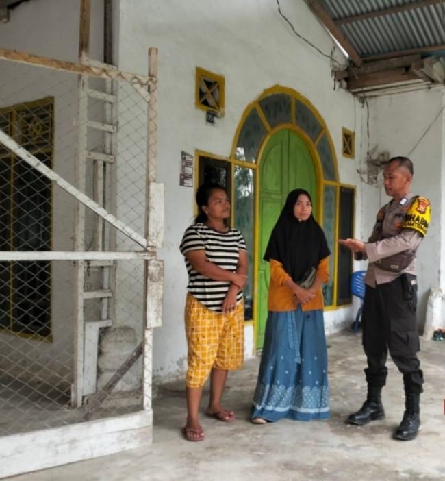 Bhabin Polsek Langgam Cegah Golput Pilkada Serentak