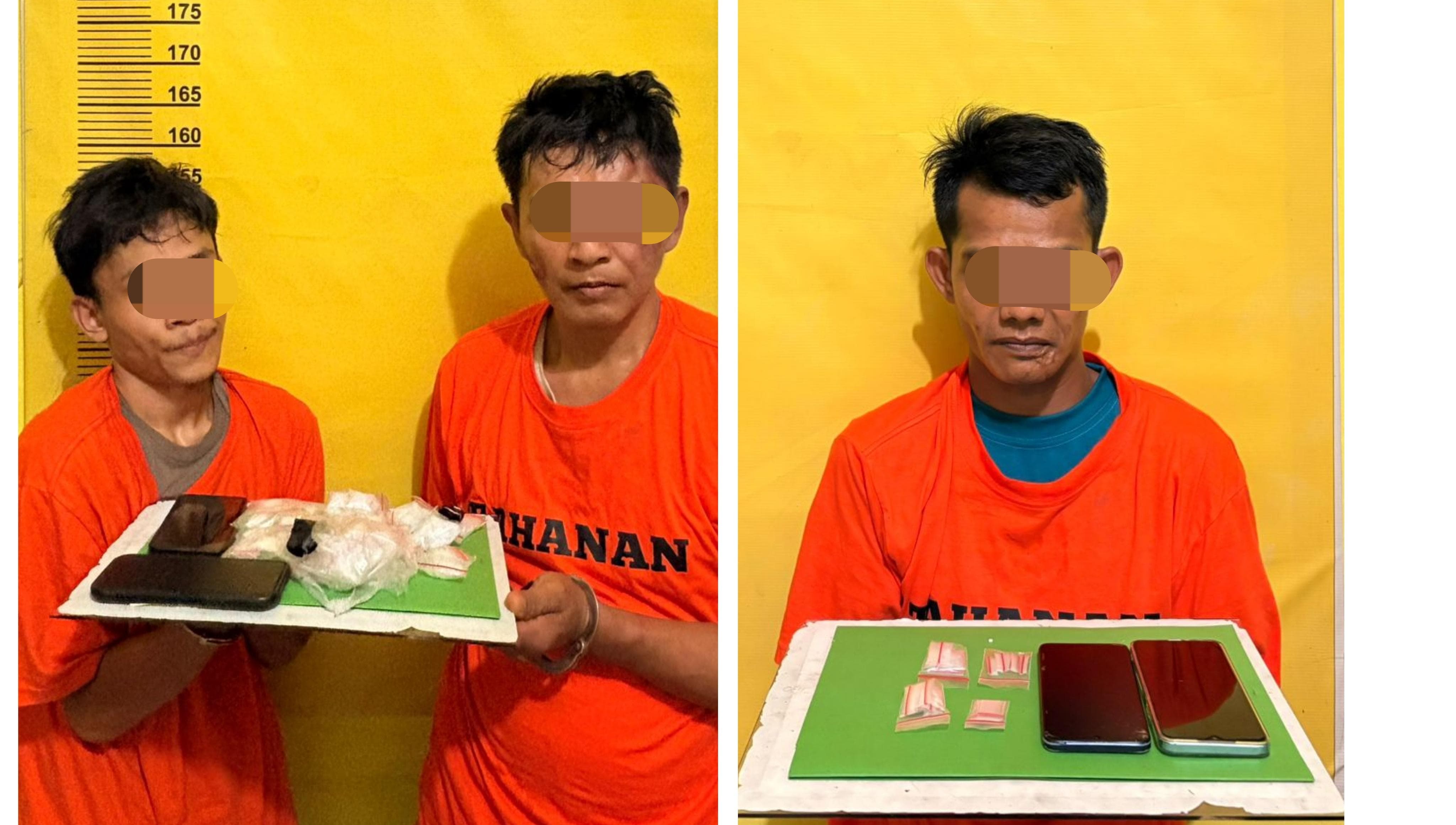 Polsek Kelayang Ungkap Peredaran Sabu di Lirik, Tiga Tersangka Ditangkap