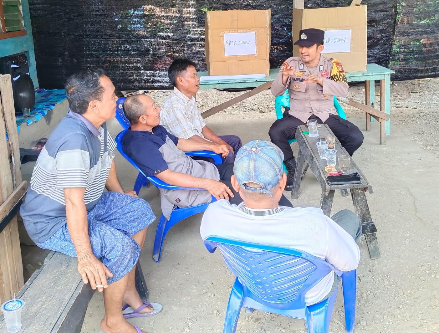 Polsek Sungai Apit Ajak Warga Jaga Kamtibmas Selama Pilkada Serentak 2024