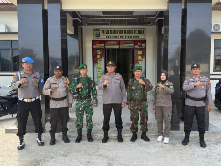 Ciptakan Situasi Kondusif, TNI-Polri dan Satpol PP Gelar Patroli di TPTM Rokan Hilir