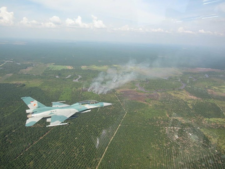 Sedang Latihan, Pesawat Tempur F-16 Lanud Roesmin Nurjadin Pekanbaru Menemukan Ini