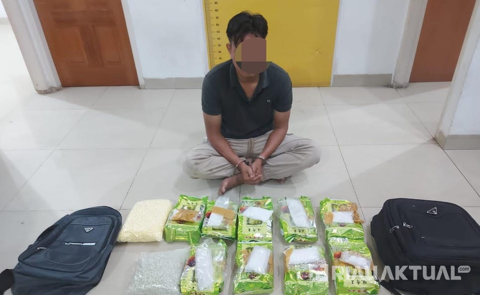 Polda Riau Ungkap Jaringan Narkotika Internasional di Siak, Amankan 9,5 Kilogram Sabu dan 9.000 Pil Ekstasi