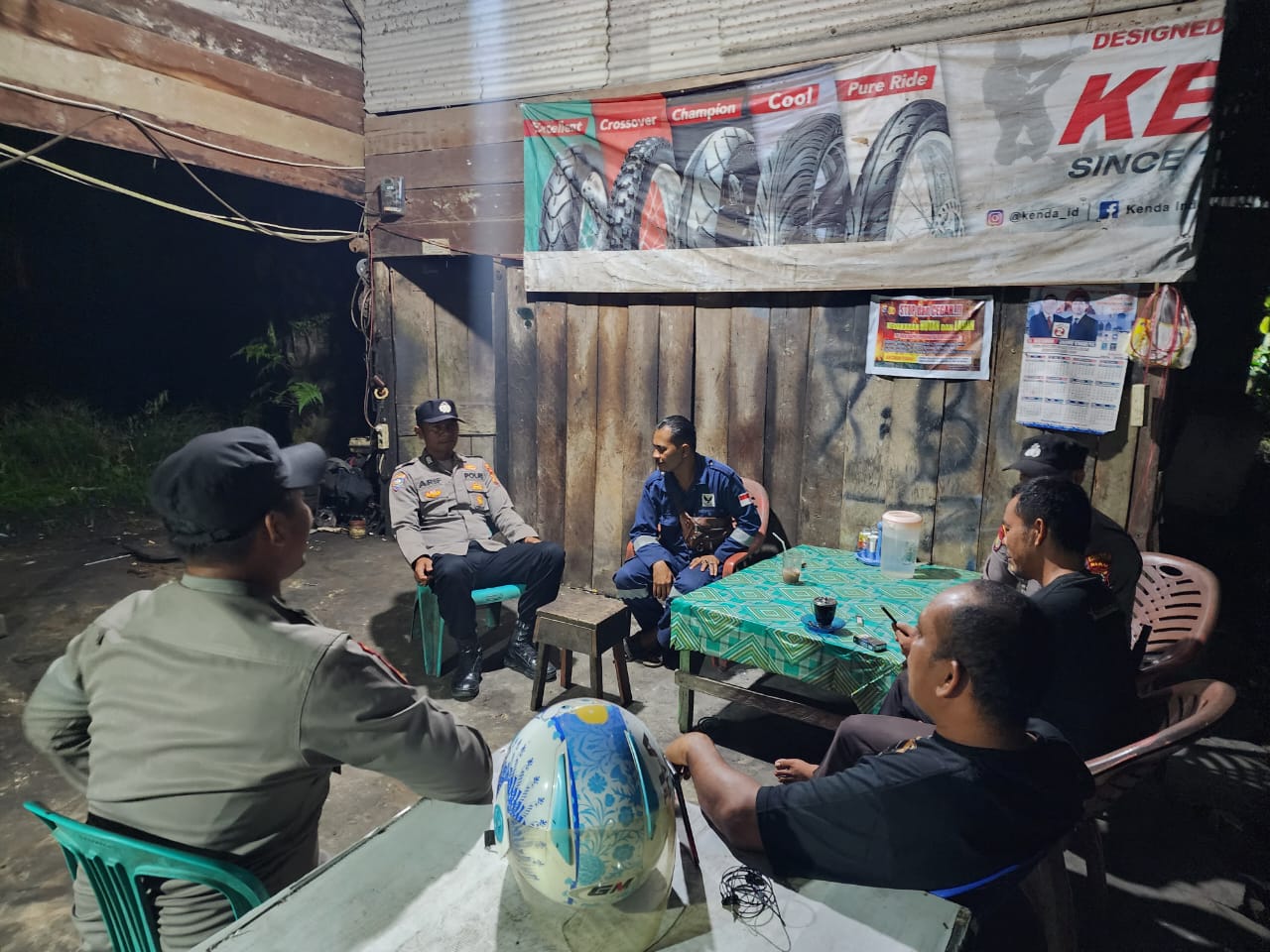 Polsek Bangko Pusako Gelar Patroli Satkamling, Warga Diminta Tingkatkan Kewaspadaan