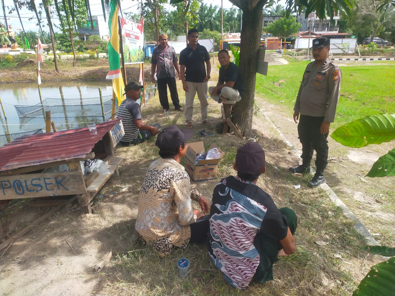 Polsek Bangko Pusako Lakukan Pendekatan ke Warga Usai Pilkada Damai 2024