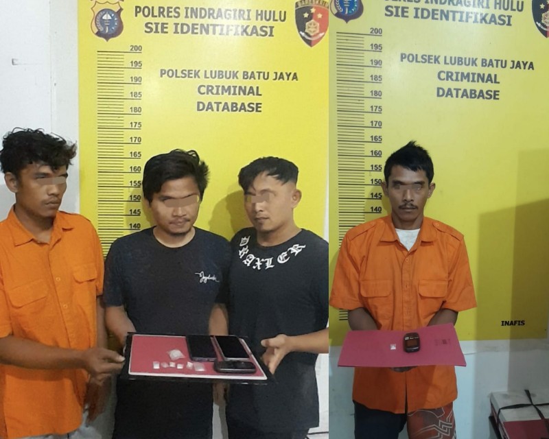 Polsek LBJ Tangkap Empat Tersangka Narkoba Berkat Laporan Warga