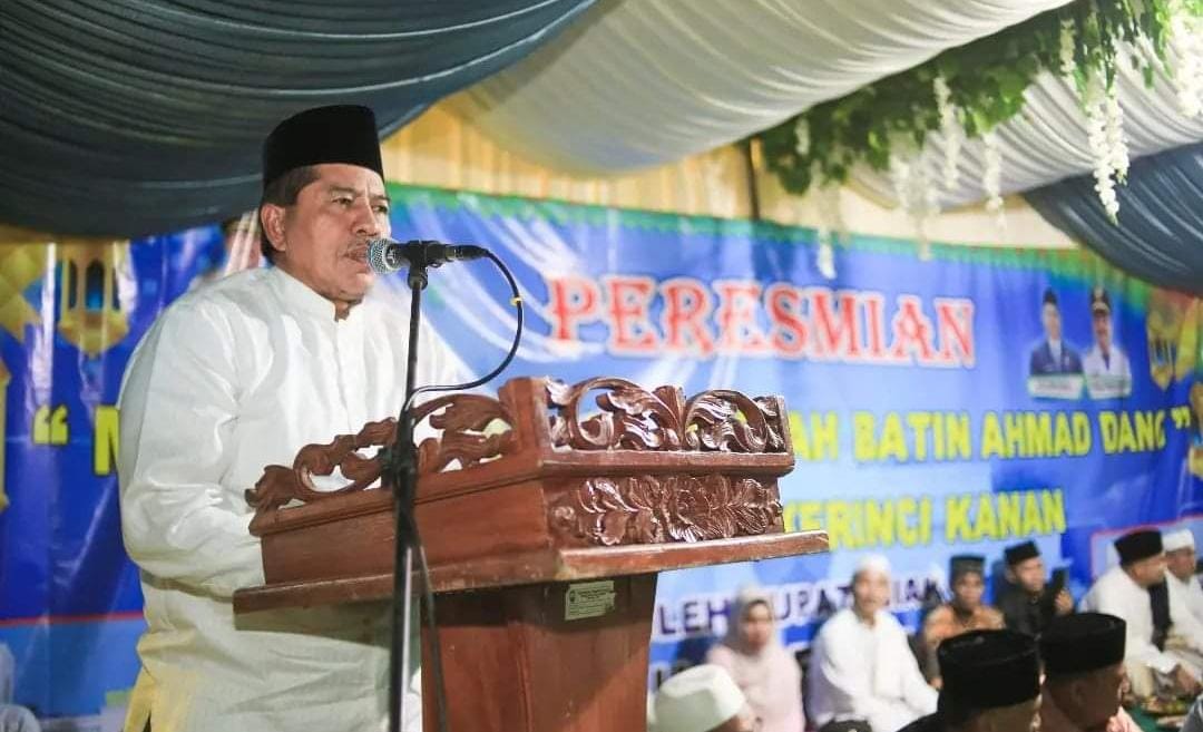 Masjid Raya Kecamatan Kerinci Kanan Diresmikan Bupati Alfedri