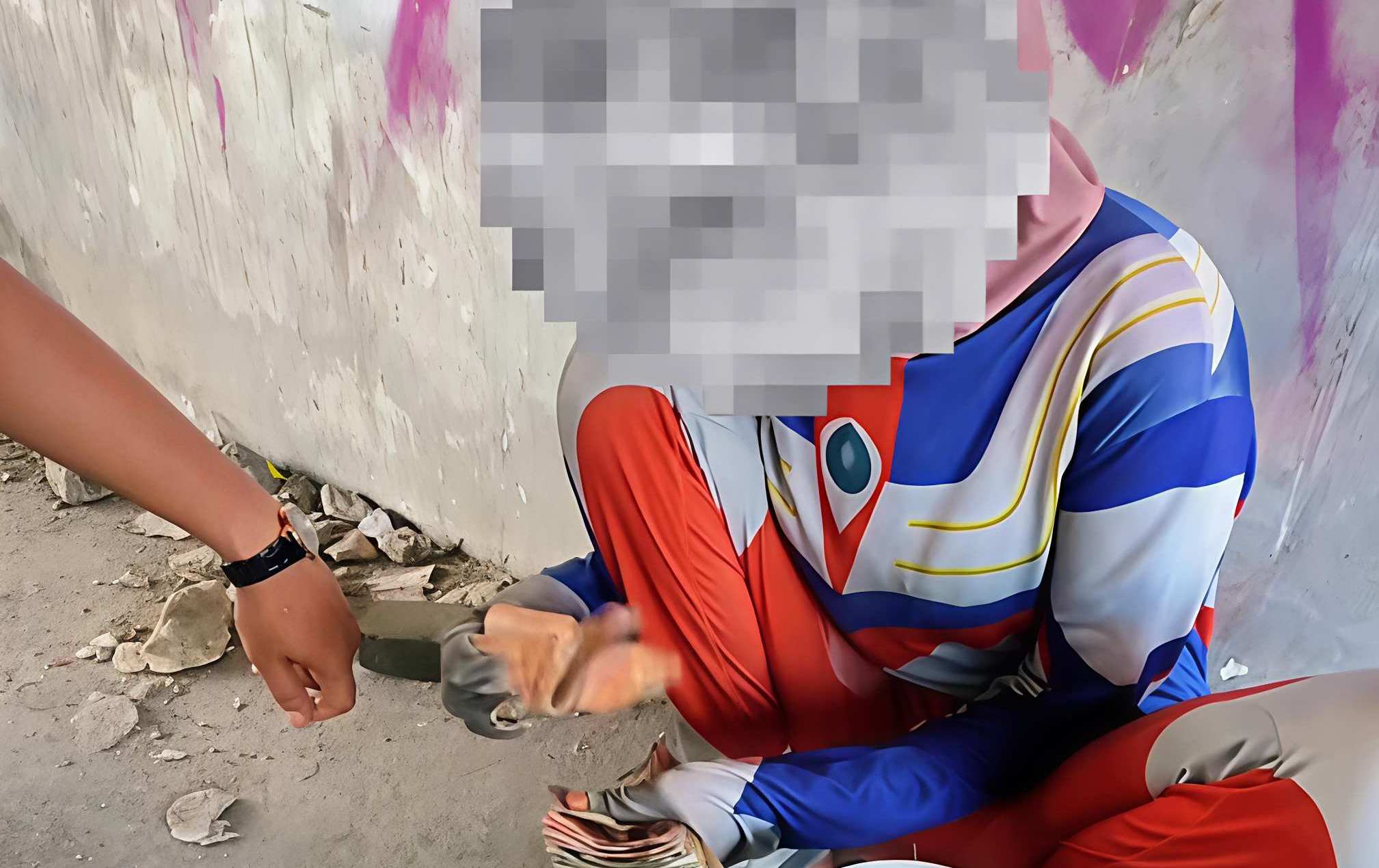 Gepeng di Pekanbaru Didapati Raup Uang Rp200 Ribu dalam 1 Jam Beraksi