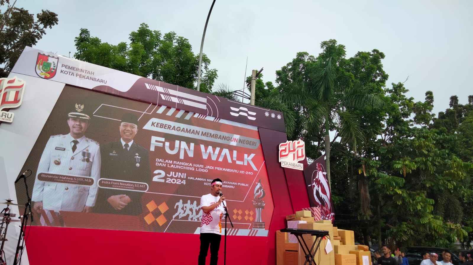 Pj Wali Kota Pekanbaru Launching Logo dan Tema Hari Jadi Kota Pekanbaru ke-240