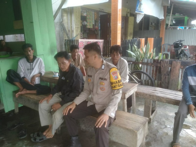 Polsek Sungai Batang Intensifkan Patroli Dialogis Bhabinkamtibmas di Desa Benteng Utara