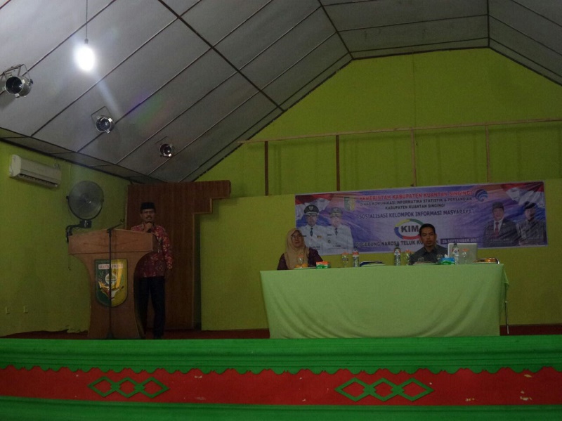 Kominfo Kuansing, Sosialisasikan Tentang Kelompok Informasi Masyarakat