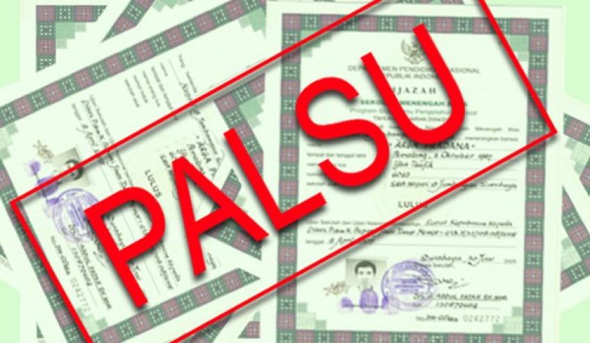 Ijazah Palsu Dihargai Rp 7 Juta, Selesai 15 Hari